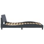 vidaXL Rám postele „Dover“ tmavosivý 135x190 cm zamatový – Obrázok 5