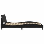 vidaXL Rám postele Dover čierny 135x190 cm umelá koža – Obrázok 5