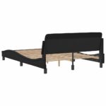 vidaXL Rám postele Dover čierny 135x190 cm umelá koža – Obrázok 6