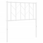 vidaXL Kovové čelo postele, biele, 75 cm – Obrázok 2