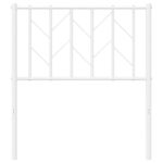 vidaXL Kovové čelo postele, biele, 75 cm – Obrázok 4
