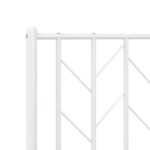 vidaXL Kovové čelo postele, biele, 75 cm – Obrázok 6