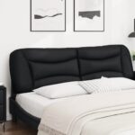 vidaXL Vankúš na čelo postele, čierny 180 cm, umelá koža – Obrázok 4