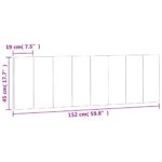 vidaXL Vankúš na čelo postele Hanko svetlosivý 152 cm zamat – Obrázok 10
