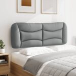 vidaXL Vankúš na čelo postele Hvar bledosivý 137 cm látka – Obrázok 3