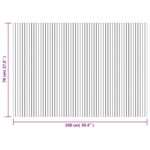 vidaXL Koberec obdĺžnikový čierny 70x100 cm bambusový – Obrázok 8