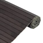 vidaXL Koberec obdĺžnikový tmavohnedý 70x200 cm bambusový – Obrázok 4