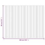 vidaXL Koberec obdĺžnikový čierny 80x100 cm bambusový – Obrázok 8
