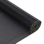 vidaXL Koberec obdĺžnikový čierny 100x100 cm bambusový – Obrázok 5