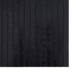 vidaXL Koberec obdĺžnikový čierny 100x100 cm bambusový – Obrázok 6