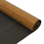 vidaXL Koberec obdĺžnikový hnedý 100x100 cm bambusový – Obrázok 5