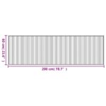 vidaXL Koberec obdĺžnikový čierny 60x200 cm bambusový – Obrázok 8
