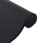 vidaXL Koberec obdĺžnikový čierny 60x300 cm bambusový – Obrázok 4