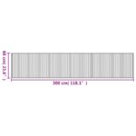 vidaXL Koberec obdĺžnikový čierny 60x300 cm bambusový – Obrázok 8