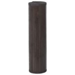 vidaXL Koberec obdĺžnikový tmavohnedý 70x100 cm bambusový – Obrázok 3