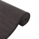 vidaXL Koberec obdĺžnikový tmavohnedý 70x100 cm bambusový – Obrázok 4