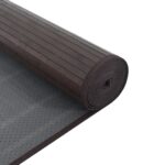vidaXL Koberec obdĺžnikový tmavohnedý 70x100 cm bambusový – Obrázok 5
