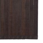 vidaXL Koberec obdĺžnikový tmavohnedý 70x100 cm bambusový – Obrázok 6