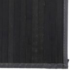 vidaXL Koberec obdĺžnikový čierny 80x100 cm bambusový – Obrázok 6