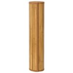vidaXL Štvorcový koberec prírodný 100x100 cm bambus – Obrázok 3