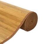 vidaXL Štvorcový koberec prírodný 100x100 cm bambus – Obrázok 4