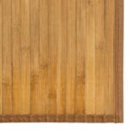 vidaXL Štvorcový koberec prírodný 100x100 cm bambus – Obrázok 6