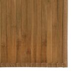 vidaXL Štvorcový koberec hnedý 100x100 cm bambusový – Obrázok 6