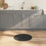 vidaXL Okrúhly koberec sivý 60 cm bambusový