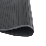 vidaXL Okrúhly koberec sivý 60 cm bambusový – Obrázok 4