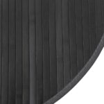vidaXL Okrúhly koberec sivý 60 cm bambusový – Obrázok 6