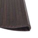 vidaXL Okrúhly koberec tmavohnedý 60 cm bambusový – Obrázok 4