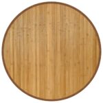 vidaXL Okrúhly koberec prírodný 80 cm bambus – Obrázok 2