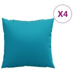 vidaXL Vankúše na pohovku 4 ks modré 60x60 cm látkové – Obrázok 2