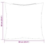 vidaXL Vankúše na pohovku 4 ks modré 60x60 cm látkové – Obrázok 8