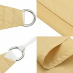 vidaXL Slnečná plachta piesková 4x3 m 100 % polyester oxford – Obrázok 6