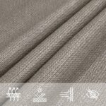 vidaXL Slnečná plachta 160 g/m² trojuholníková svetlosivá 4x4x4 m HDPE – Obrázok 8