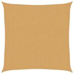 vidaXL Slnečná plachta 160 g/m² štvorcový piesok 2,5x2,5 m HDPE – Obrázok 2