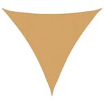 vidaXL Slnečná plachta 160 g/m² trojuholníková pieskovaná 4,5x4,5x4,5 m HDPE – Obrázok 2