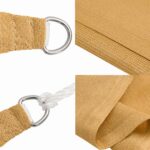 vidaXL Slnečná plachta 160 g/m² trojuholníková pieskovaná 4,5x4,5x4,5 m HDPE – Obrázok 7