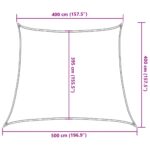 vidaXL Slnečná plachta 160 g/m² lichobežníkový piesok 4/5x4 m HDPE – Obrázok 10