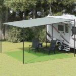 vidaXL Stanový koberec svetlozelený 400x400 cm HDPE