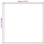vidaXL Stanový koberec svetlozelený 400x400 cm HDPE – Obrázok 7