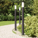 vidaXL Stĺpikové svetlá 3 ks 110 cm nehrdzavejúca oceľ IP44 – Obrázok 3