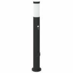 vidaXL Stĺpikové svetlá so senzorom a zásuvkou 3 ks 80 cm nehrdzavejúca oceľ IP44 – Obrázok 4