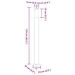 vidaXL Stĺpikové svietidlá 3 ks 110 cm nehrdzavejúca oceľ IP44 – Obrázok 9