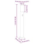 vidaXL Stĺpikové svietidlo so senzorom 80 cm nehrdzavejúca oceľ IP44 – Obrázok 11