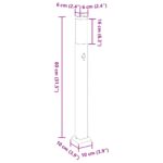 vidaXL Stĺpikové svetlá so senzorom 3 ks 80 cm nehrdzavejúca oceľ IP44 – Obrázok 10