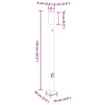 vidaXL Stĺpikové svetlá so senzorom a zásuvkou 3 ks 110 cm nehrdzavejúca oceľ IP44 – Obrázok 12