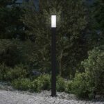 vidaXL Stĺpikové svietidlo 110 cm čierne IP44