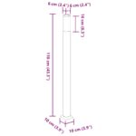 vidaXL Stĺpikové svietidlo 110 cm čierne IP44 – Obrázok 10